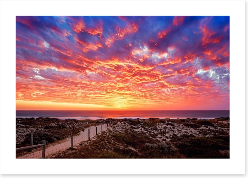 Sunset over the Indian Ocean