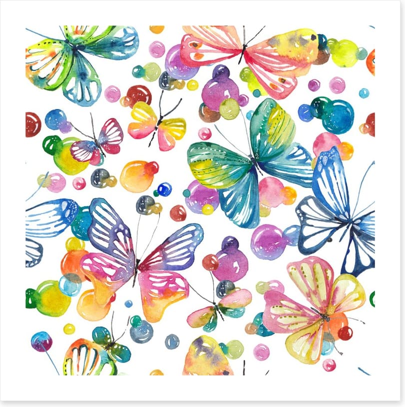 Bubbly butterflies