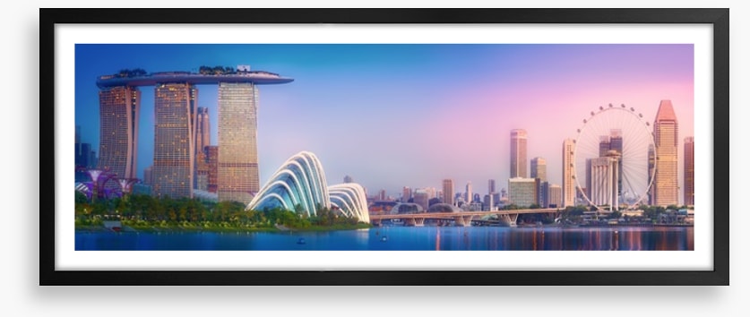 Singapore blush panorama