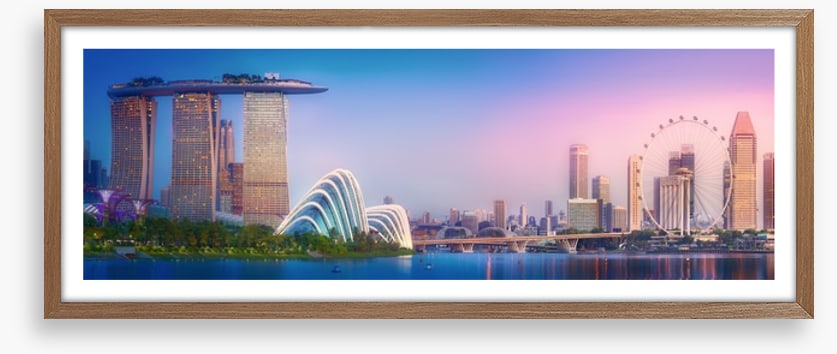 Singapore blush panorama