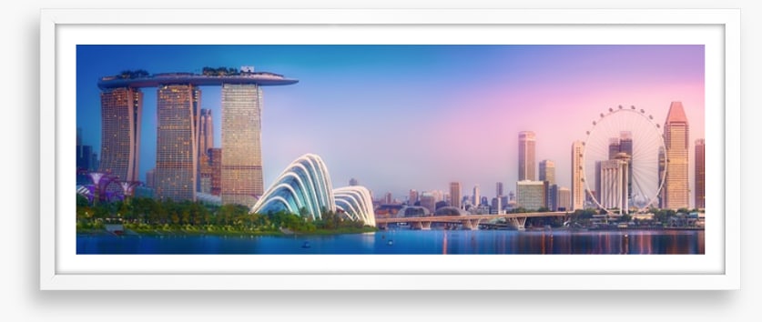 Singapore blush panorama