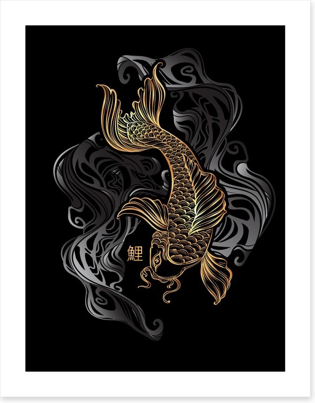 Golden koi tide