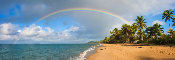 Rainbow beach panorama
