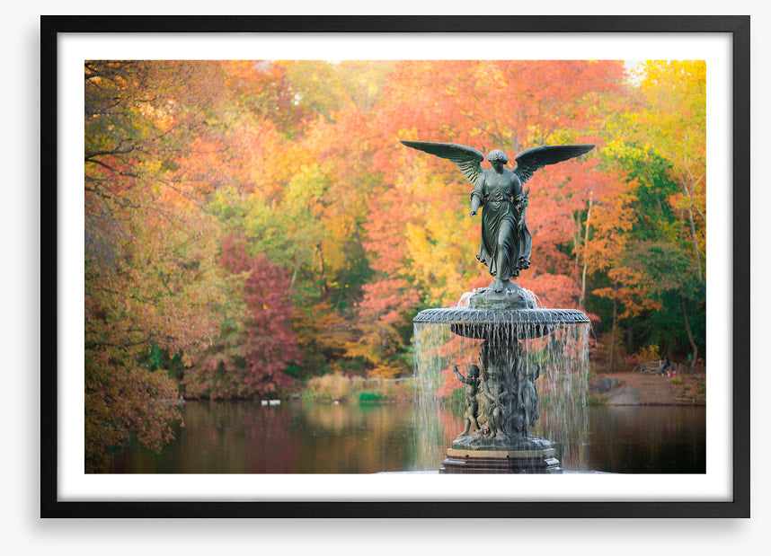Bethesda Fountain in fall