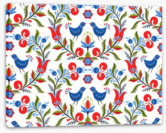 Bluebirds and berries