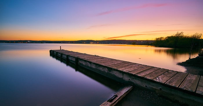 Duluth jetty dusk