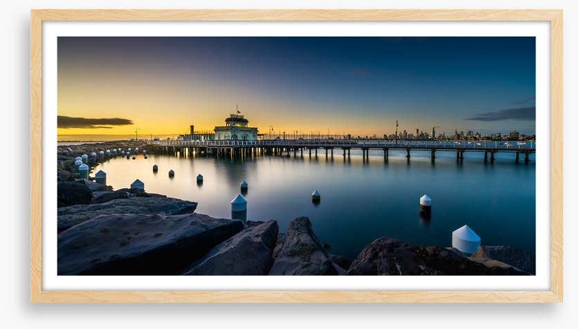 Twilight at St Kilda pier