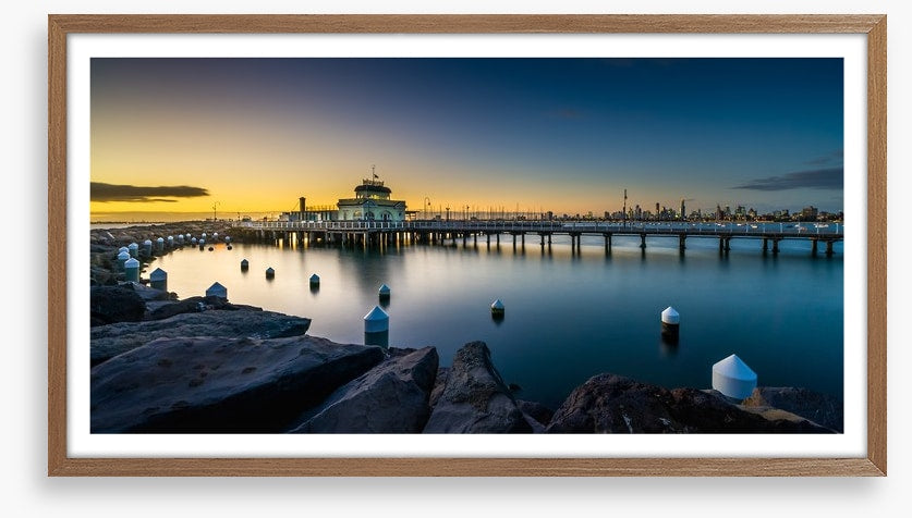 Twilight at St Kilda pier