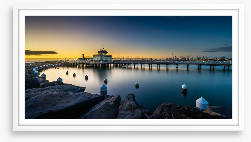 Twilight at St Kilda pier