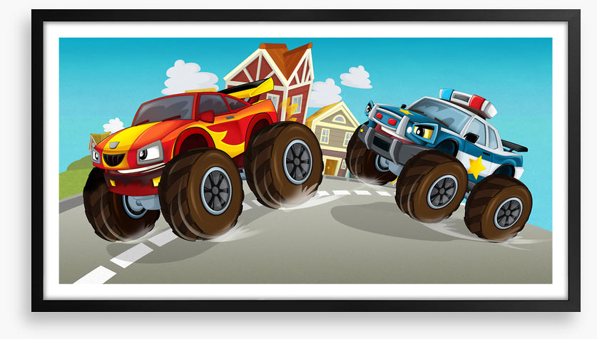 Monster car chase