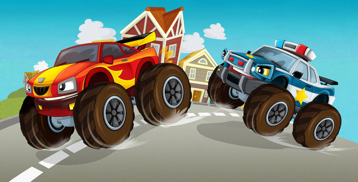 Monster car chase