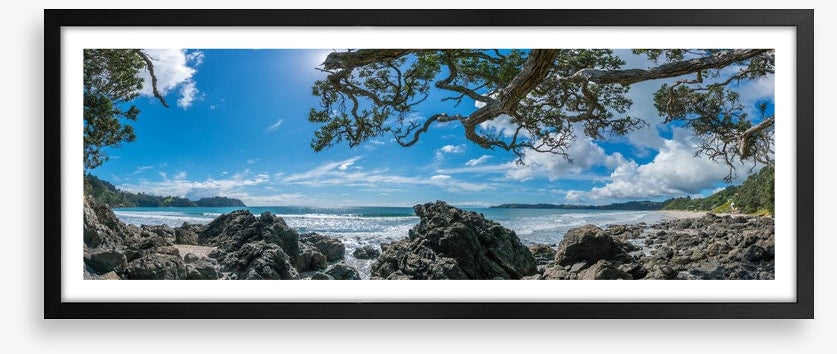 Onetangi Beach panoramic