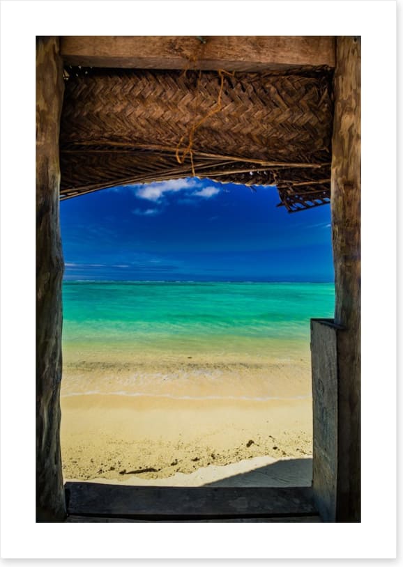 Through the fale window