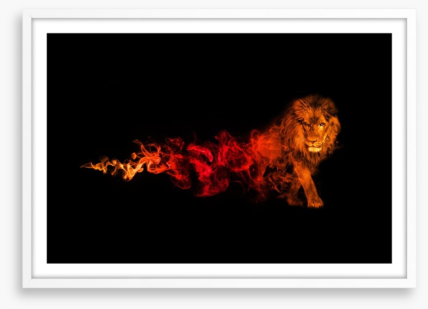 Lion of fire