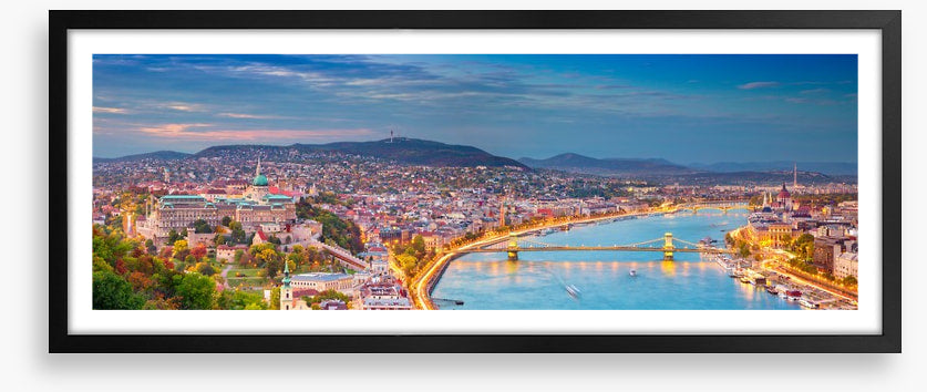 Danube dusk panorama