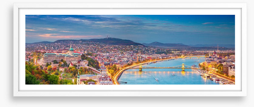 Danube dusk panorama