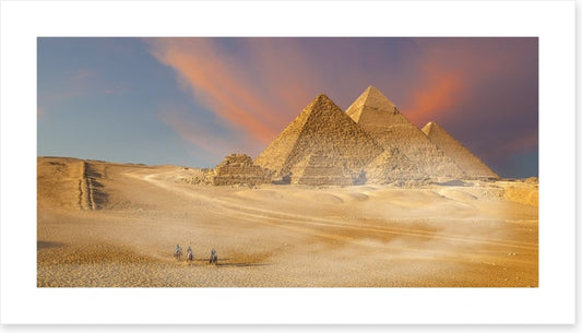 Approaching the pyramids