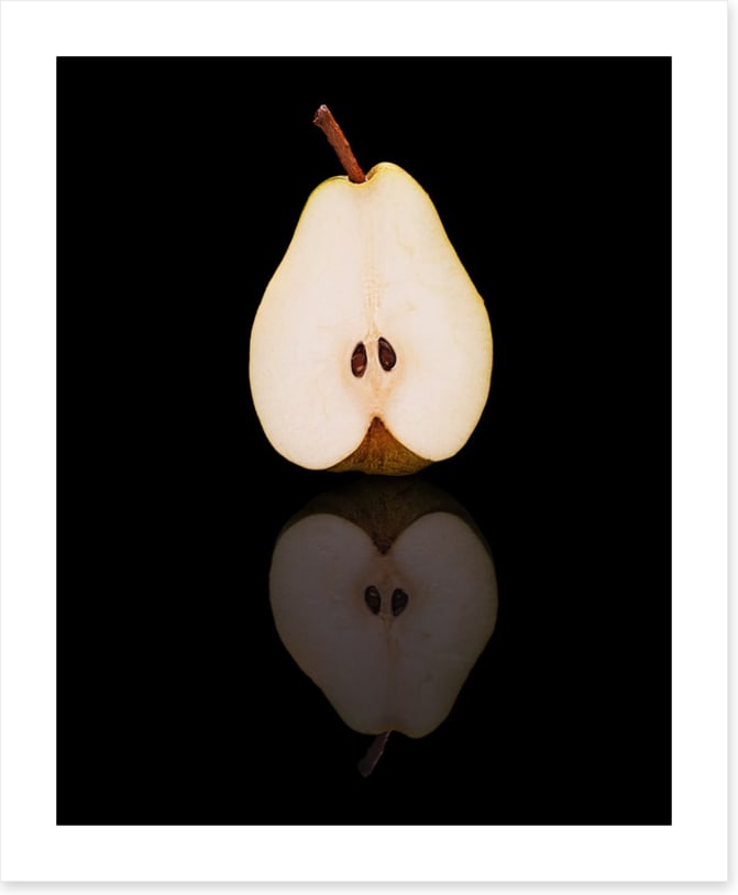 Half cut pear
