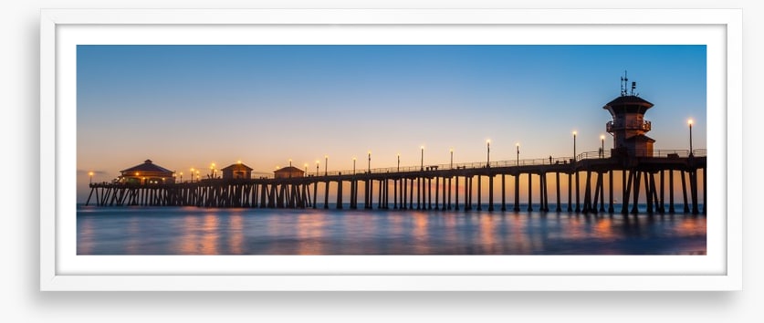 Twilight pier panorama