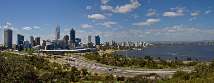 Perth skyline panorama