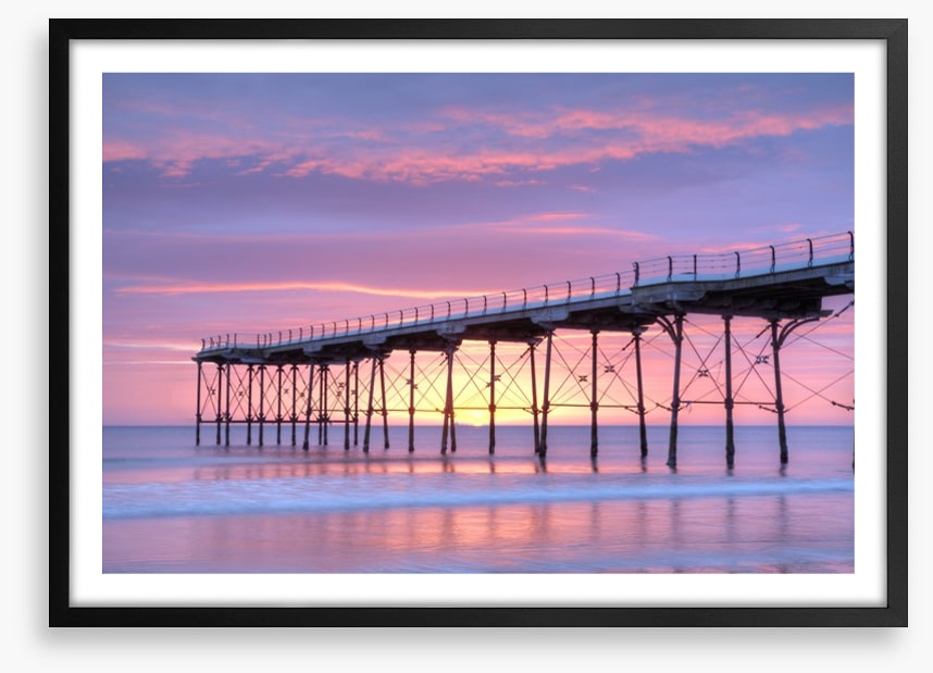 Pink dawn pier