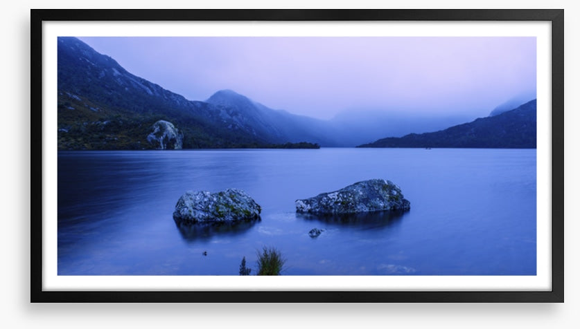 Cloudy and calm