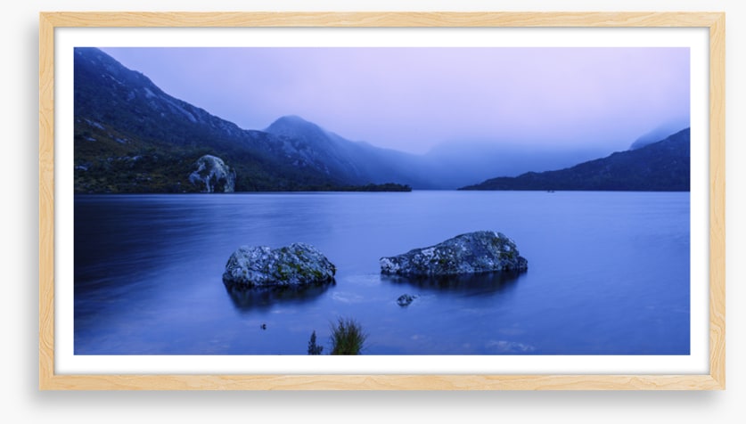Cloudy and calm