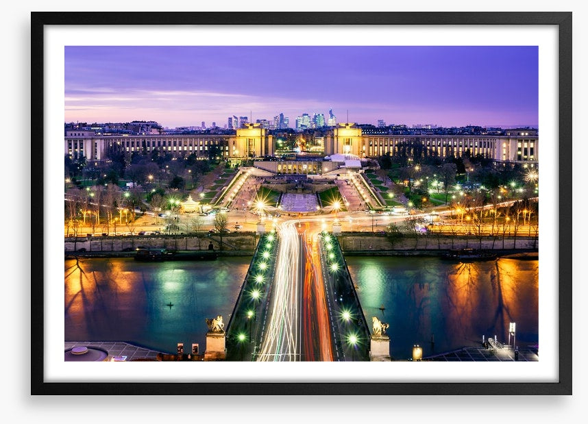 Trocadero garden twilight