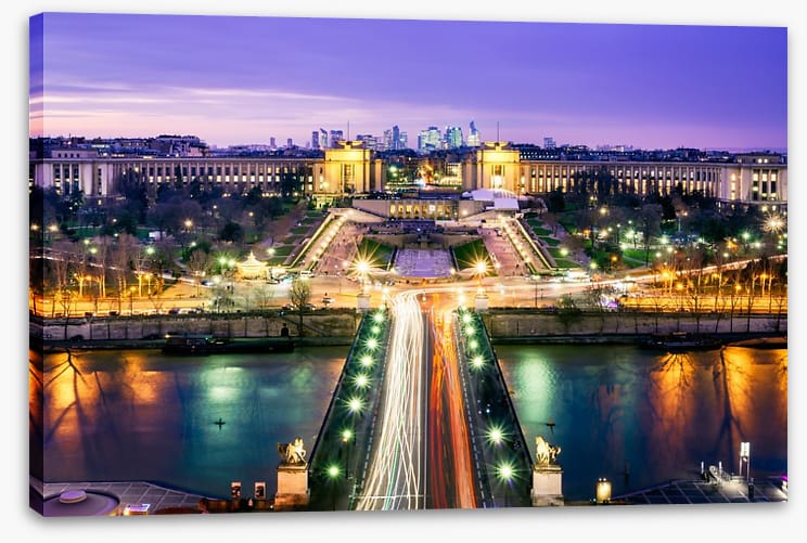 Trocadero garden twilight