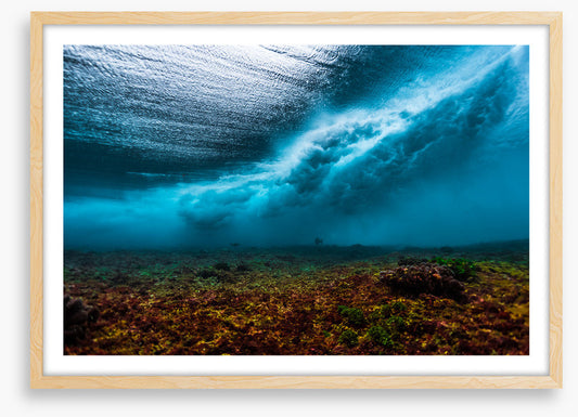 Below the breaking wave