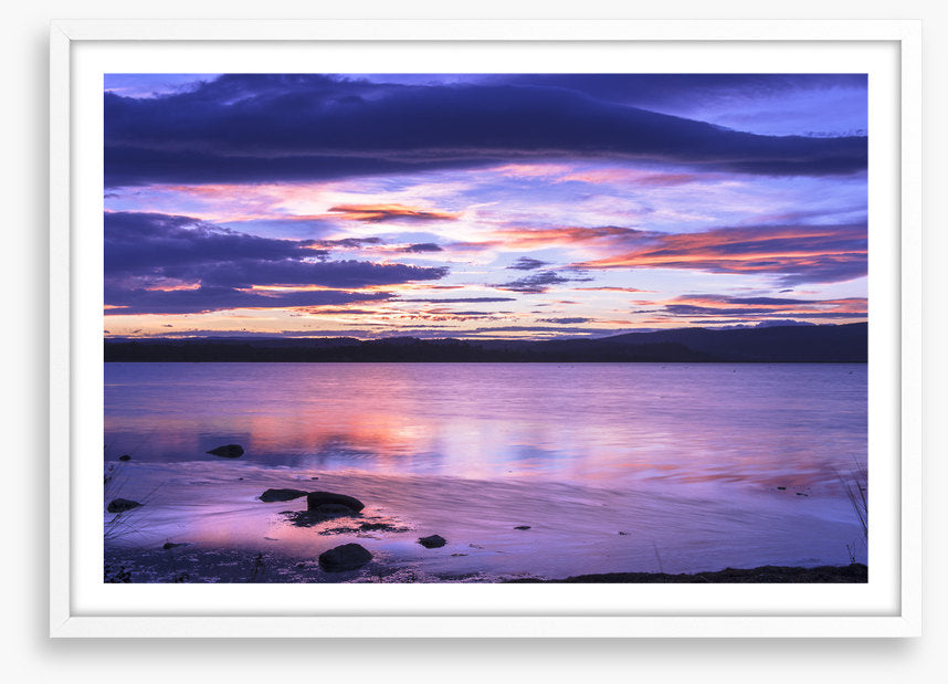 Moulting lagoon at dusk