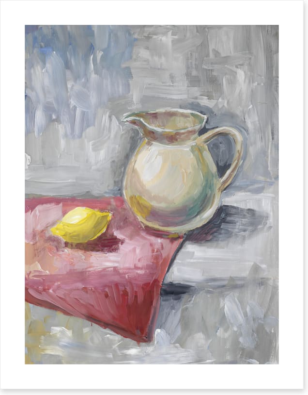 Jug and lemon