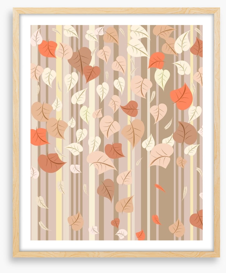 Fall leaves falling