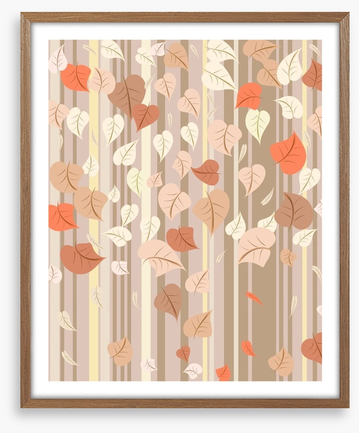 Fall leaves falling