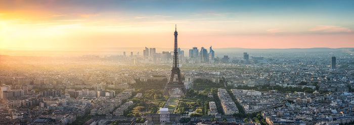 Paris sunrise panorama