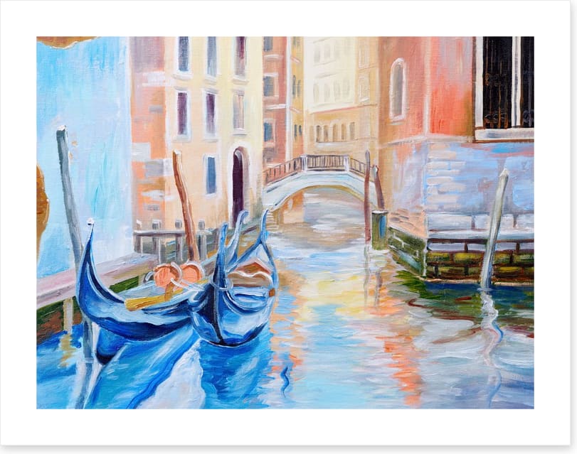 Gondalas on the Venice canal