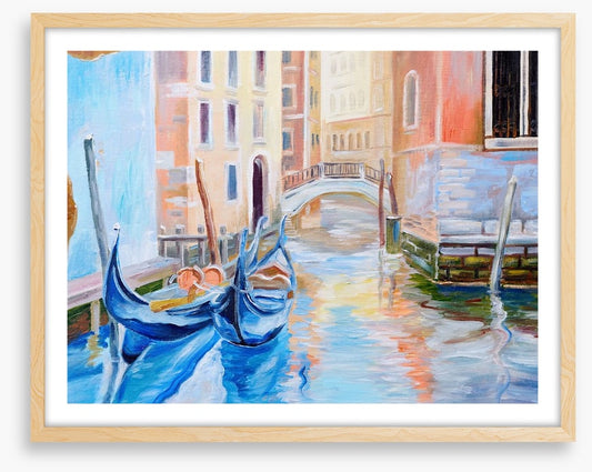 Gondalas on the Venice canal