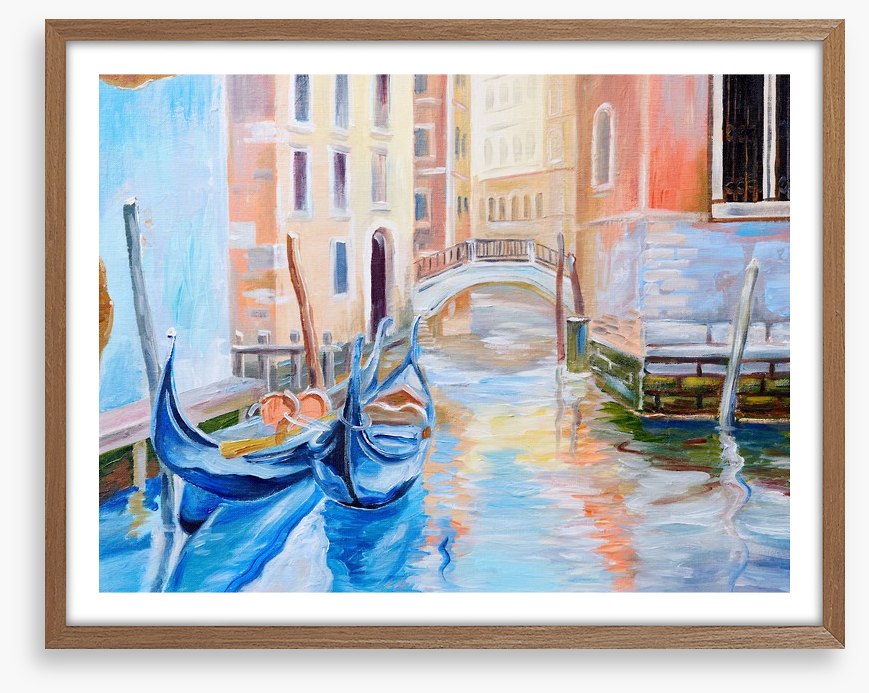 Gondalas on the Venice canal