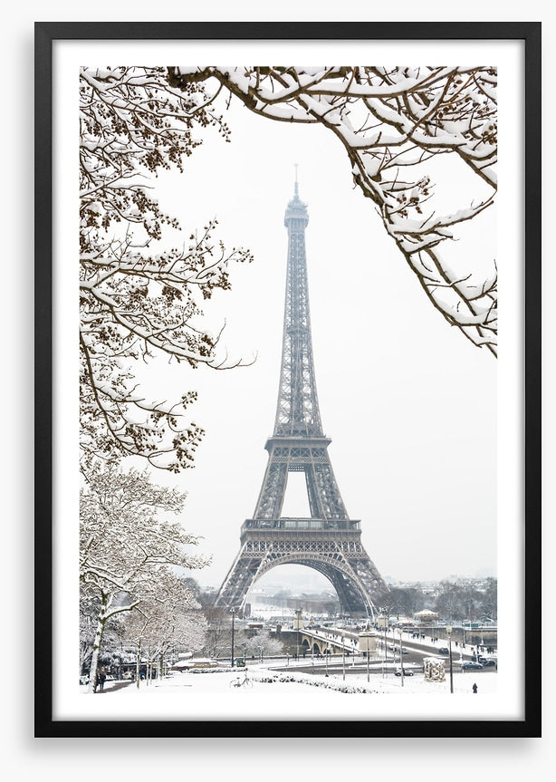 Paris in the snow