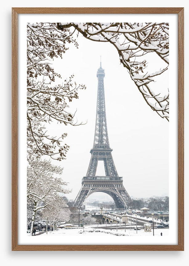 Paris in the snow
