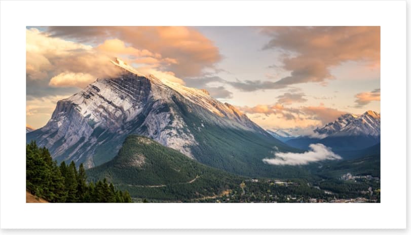 Mount Rundle clouds