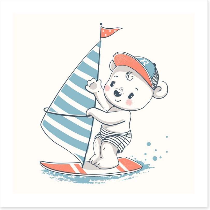 He sails