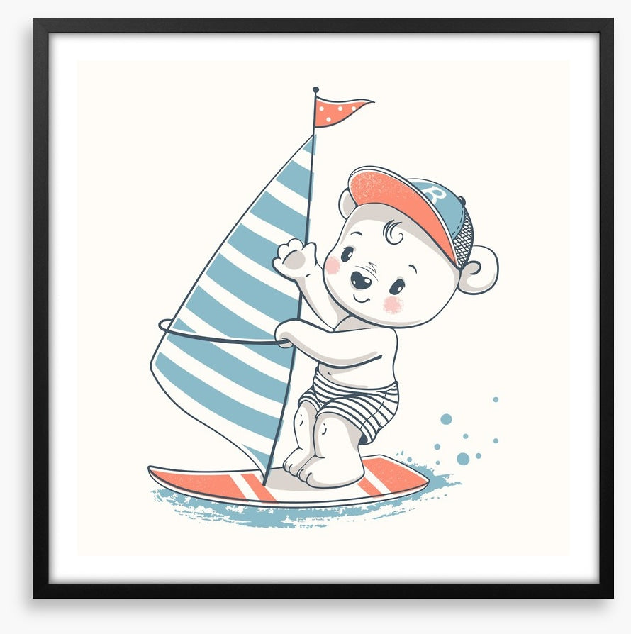 He sails