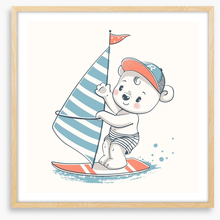 He sails