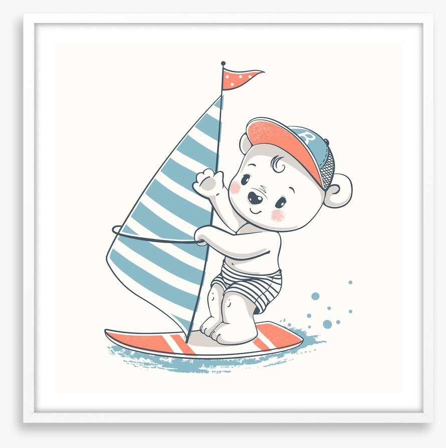 He sails