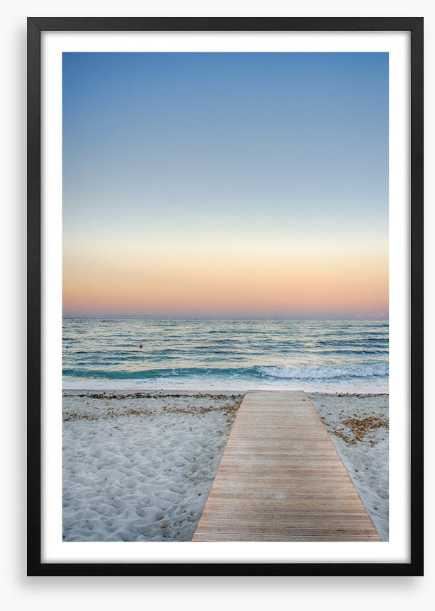 To the pastel sunset