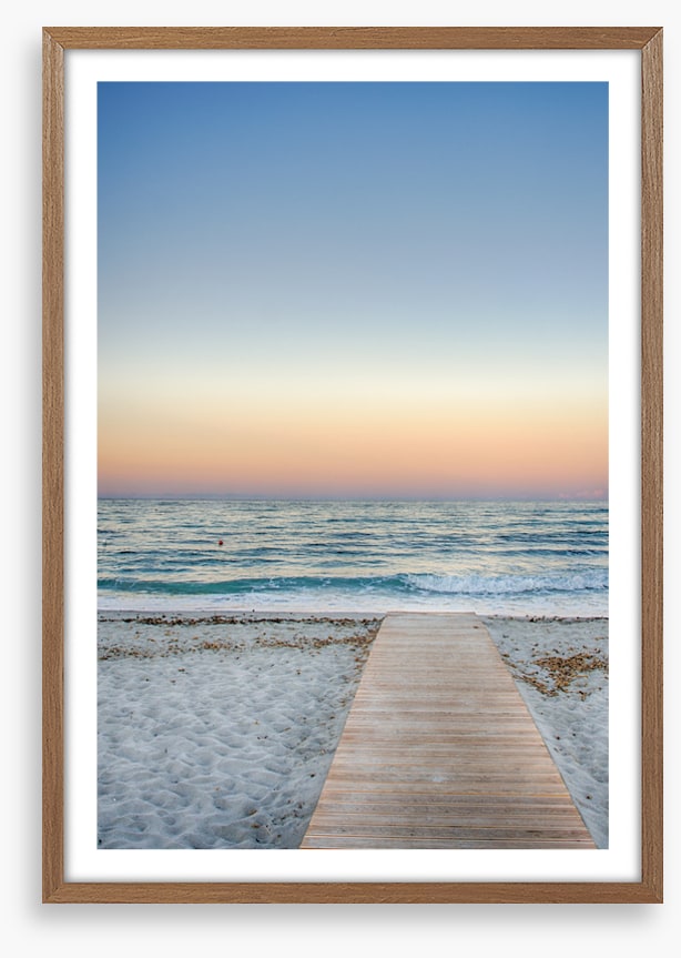 To the pastel sunset