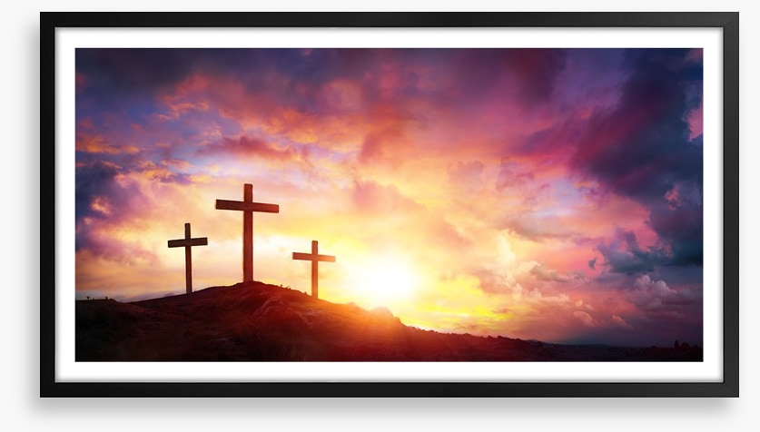 Three crosses