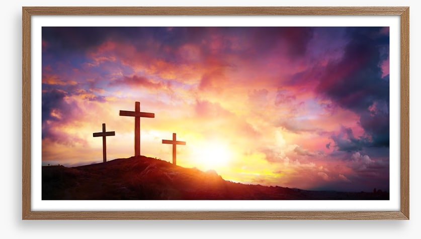 Three crosses
