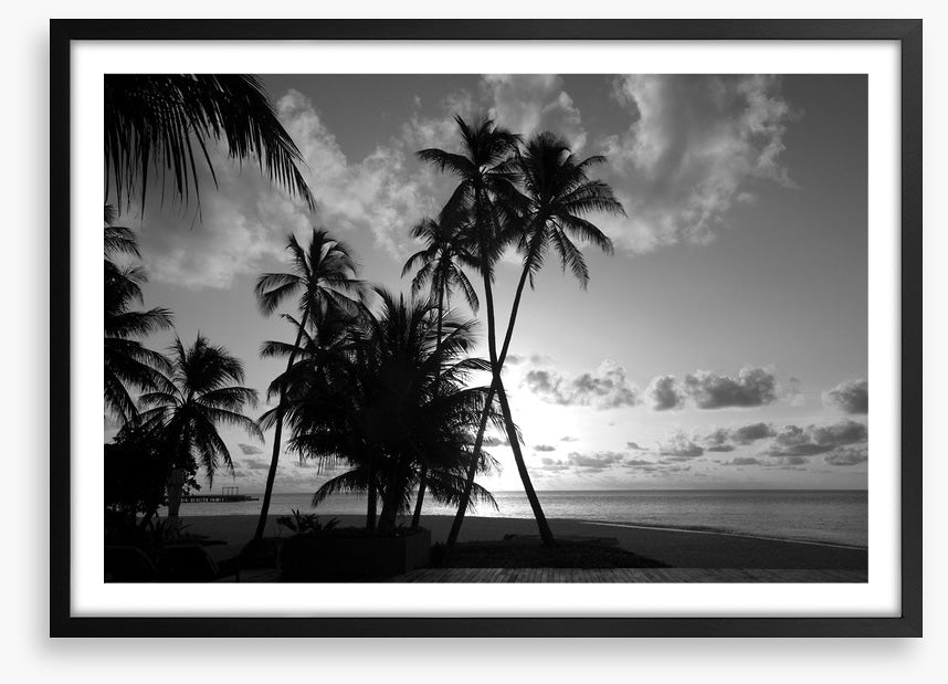 Silhouettes on the shore